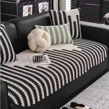 Funda Sofas Carpet Sofa Covers Mat Sectional Couch Furry Non Slip Chenille Sofa Slipcover Irregularity Cushion Carpet 70x70cm