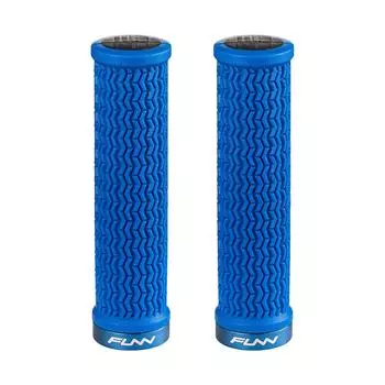 Funn Holeshot Bicycle Grips Clamp Suitable for Mountain Cross and BMX and Comfortable - Single-Sided Lock-On - Bikes, Bikes, Bikes, Non-Slip Rubber, синий