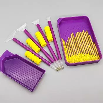 Funnel Spot Drill Disc Large Capacity DIY Rhinestones Paintings Tray Art Crafts 5D Handmade Plastic Handicrafts Diamonds Parts