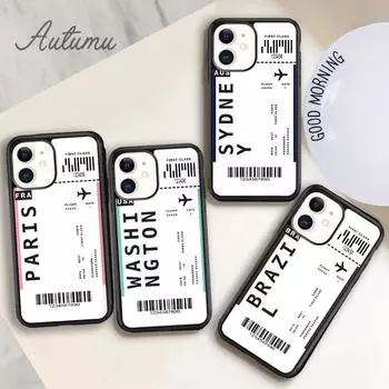 Чехол для телефона Funny Airport Code для iPhone 11 12 13 14 Pro Max mini X XR XS SE 2020 6S 7 8 Plus Samsung Galaxy S21 S22 iPhone 6plus