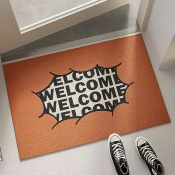 Funny Animals Welcome Anti-slip PVC Floor Mat Orangutan Entrance Doormat Entryway Porch Hallway Home Decor Dust Removal Carpet 40x60cm