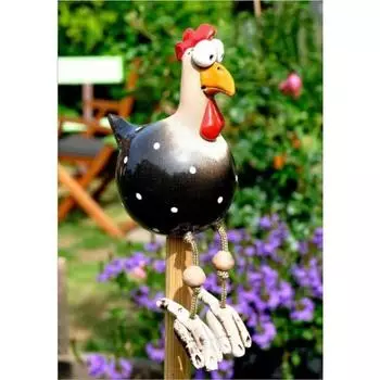 Funny ChickenSpring Quirky ChickenCourtyard Ornament Wheat Field ChickenHanging Design Decoration