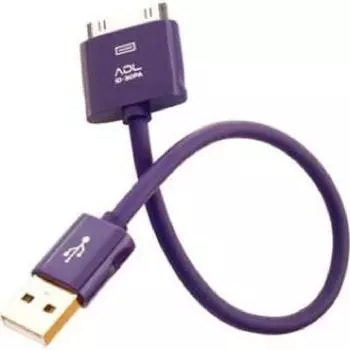 FURUTECH ADL Кабель аудиофильского класса для iDevice USB на 1 30-контактный док, 0,18 м, Кабель, ID30PA0.18 фиолетовый