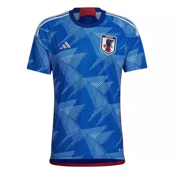 Футбольная форма с коротким рукавом Adidas, японская национальная футбольная домашняя реплика, мужская, японская, синяя (HF1845) Дж/С