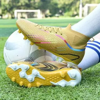 Футбольные бутсы 35-45, футбольные бутсы унисекс, футбольные бутсы большого размера, тренировочная обувь для соревнований с длинными ногтями для детей