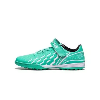 Футбольные бутсы Li Ning Kids с принтом логотипа и строчкой, низкие, детские футбольные бутсы Parrot-Green YKGU018-5 37