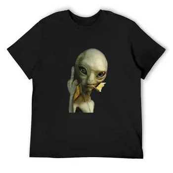 Футболка Alien Paul, одежда для хиппи, свободная футболка в стиле аниме, мужская одежда S белый