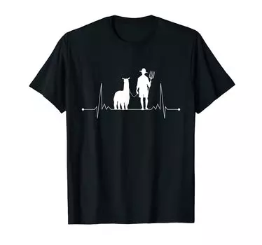 Футболка Alpaca Breeding Heartbeat Alpaca Arm Pulse Breeder