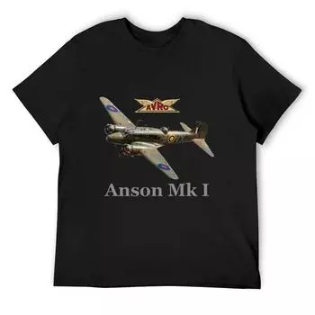 Футболка Avro Anson Mk 1 Футболки Футболки с рисунком Футболки с рисунком Мешковатые рубашки Мужские футболки S белый