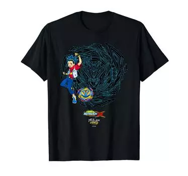 Футболка Beyblade Burst Dynamite Battle Balto Aoi чёрный