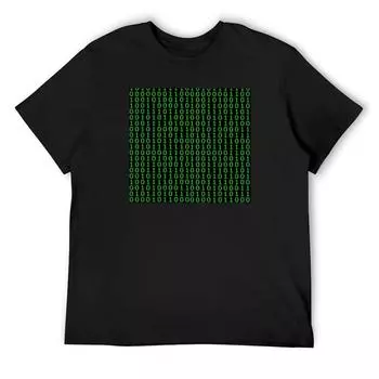 Футболка Binary Finery, винтажная уличная одежда, простые мужские футболки S белый