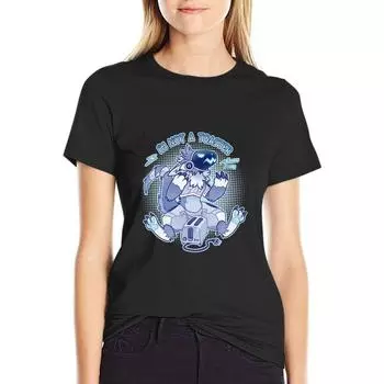 Футболка Blue Grumpy Protogen «Я не тостер» футболки аниме одежда быстросохнущие футболки для женщин S