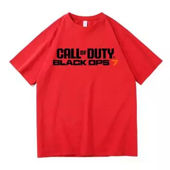 Футболка Call of Duty 7 Горячая Мода Мужская/Женская Харадзюку Эстетика Винтажная Футболка Высокое Качество Повседневная Крутая Игра Хлопковые Футболки S