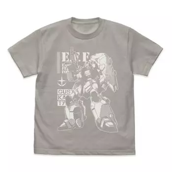 Футболка Cospa Mobile Suit Gundam Flash Hathaway Gustav Karl Type 00 СВЕТЛО-СЕРАЯ, размер M, хлопок