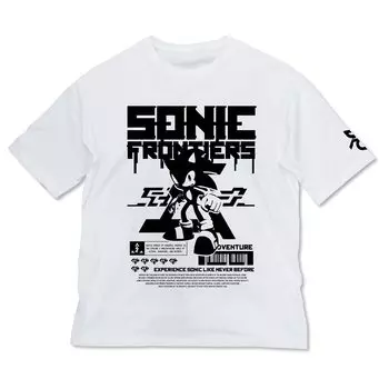 Футболка Cospa Sonic Frontier Sonic Frontier Big Silhouette БЕЛАЯ, размер XL белый