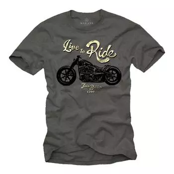 Футболка Custom Bike с надписью Live To Ride XL
