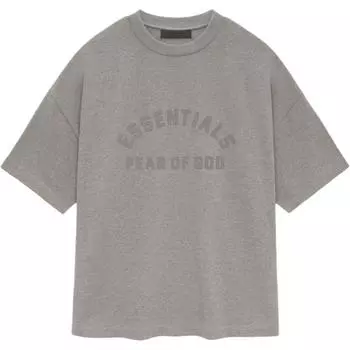 Футболка Fear of God Essentials Heavy с коротким рукавом, серо-лиловый цвет, мужские топы 125SU242001F L