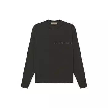 Футболка Fear of God Essentials с длинным рукавом SS23 и логотипом на груди Мужские топы Off-Black FOG-SS23-076 M