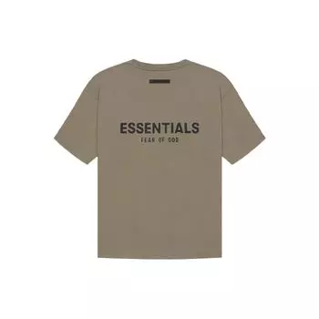Футболка Fear of God Essentials с короткими рукавами SS21 Топы унисекс Серо-серый FOG-SS21-556 XS