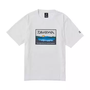 Футболка Fishing Net Lakeside White [DAIWA] DE-6324 белый