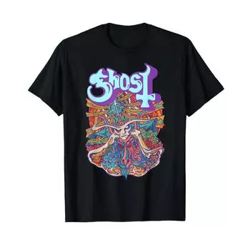 Футболка Ghost Band Rock Music Seven Inches of Satanic Panic S чёрный
