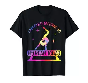 Футболка Gymnastics Vintage I Am Talking Only To My Beam Today чёрный