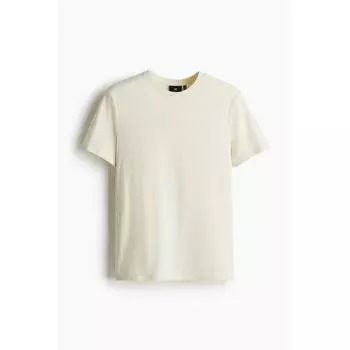Футболка HM coolMax Regular Fit светло-бежевого цвета XS