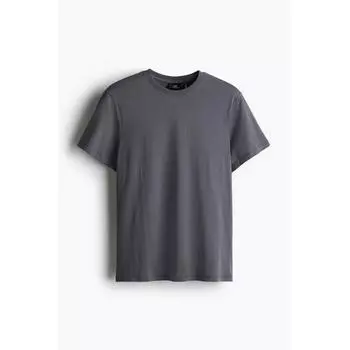 Футболка HM coolMax Regular Fit темно-серого цвета XS