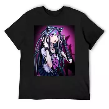 Футболка Ibuki Mioda синяя, архивная, с рисунком, футболка большого размера, мужские рубашки для тренировок S белый