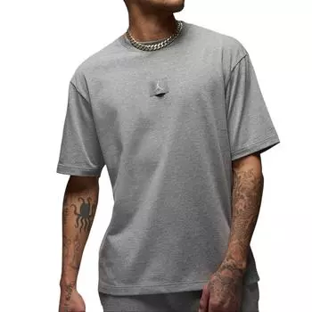 Футболка Jordan Flight Essentials 85 Woven Crew Neck с коротким рукавом, мужские топы, карбоново-серый FZ1912-091 S