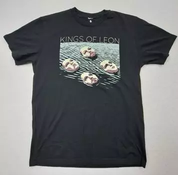 Футболка Kings Of Leon с черными стенами, концерт, рок-группа 2017, футболка унисекс S