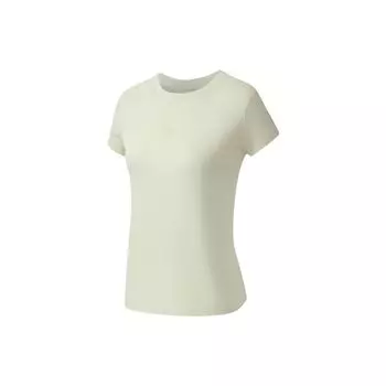 Футболка Li Ning Plain Letter с круглым вырезом и коротким рукавом, женские топы, цвет морской волны ATSS782-4 S