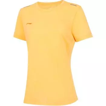 Футболка Li Ning Running Series однотонная с круглым вырезом, удобная, дышащая, универсальная, повседневная, с коротким рукавом, женские футболки ATSU552-2 S