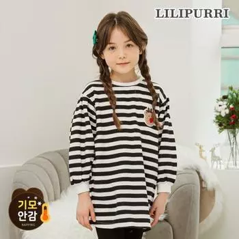 Футболка Lilypuri Merhen из флиса длинная, черная Black/120