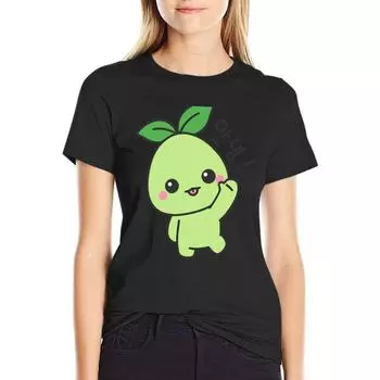 Футболка Lost Ark Merch Lostark Mokoko с коротким рукавом, летняя одежда, забавные топы для женщин S белый