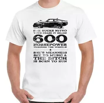 Футболка Mad Max She Sucks Nitro MFP Interceptor Top Movie V8 Engine S