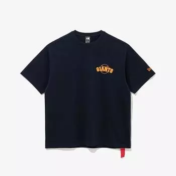Футболка New Era Mlb San FranciSco GianTS Line с логотипом, вечерняя, синяя 14536486 S evening blue/S(90)
