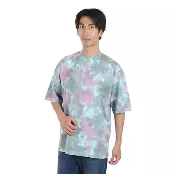 Футболка North Tie Dye Handwriting Tee светло-сиреневая L [The Face] S/S