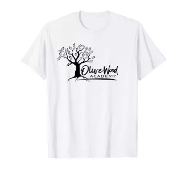Футболка Olivewood Academy Elgin School Swag Premium Black с логотипом
