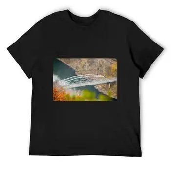 Футболка One View From New River Gorge, уличная одежда, мешковатые рубашки, тяжелые футболки для мужчин S белый