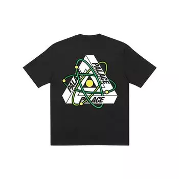 Футболка Palace Tri-Atom черные мужские топы P23TS090 XL
