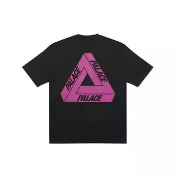 Футболка Palace Tri-To-Help, черная/фуксия, топы унисекс P18TS230
