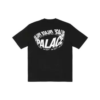 Футболка Palace Wrapper Logo Черные топы унисекс P25TS273