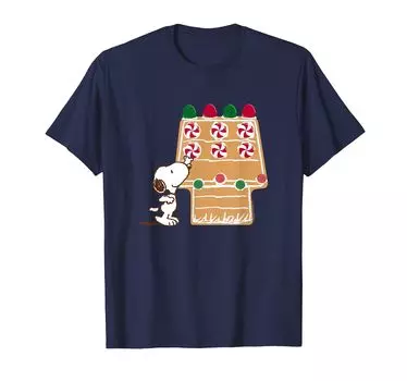 Футболка Peanuts Christmas Snoopy синий