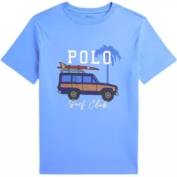 Футболка Polo Ralph Lauren с принтом машины, хлопковое джерси, короткий рукав, детские топы CWPOTSHY8021054-430 XL