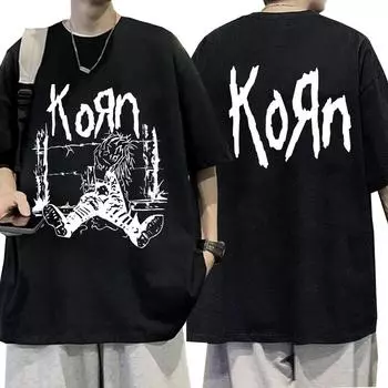 Футболка Rock Band Korn 1994 Rag Doll Neidermeyers, мужская винтажная металлическая готическая футболка большого размера с коротким рукавом S