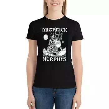 Футболка Rr11 Dropkick Murphys, летние топы, футболка с коротким рукавом, эстетическая одежда, блузка, хлопковые футболки для женщин S белый