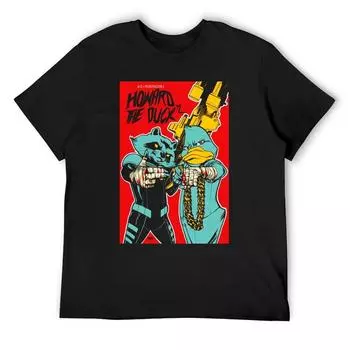 Футболка Run The Jewels Howard The Duck Rtj Футболки для уличной одежды Футболки с графикой Футболки с графикой для мужчин Упаковка S белый