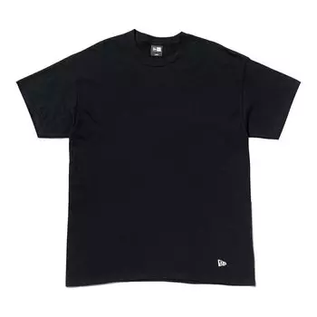 Футболка с коротким рукавом, 2 пары, BLK 23J, черный цвет, размер L [New Era] для мужчин