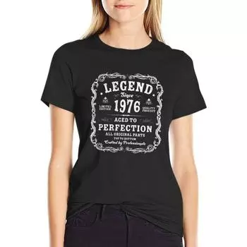 Футболка с коротким рукавом Legend Since 1976 Custom Design Your Own T Shirt Dress Women S белый